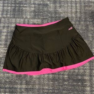 Avia Pink / Black Tennis / workout skirt with shorts. Medium